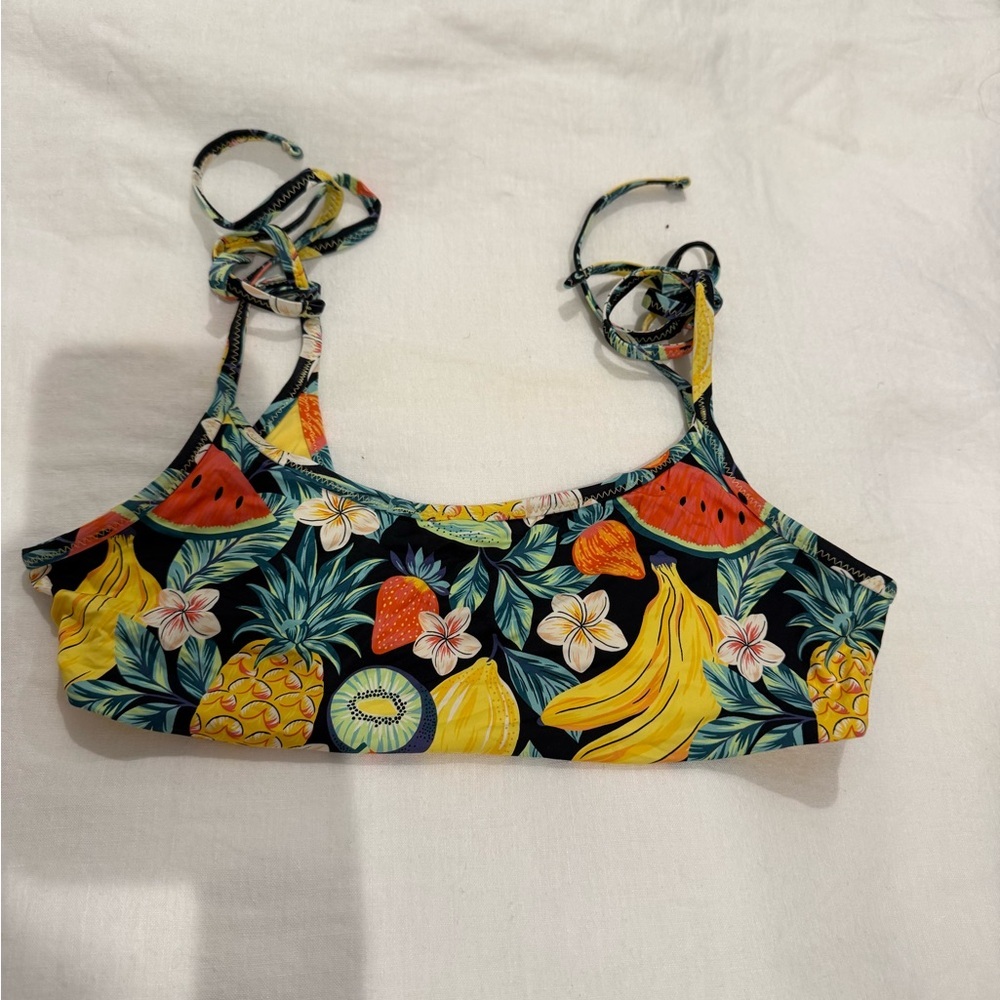 NWOT Marine Layer Tropical Fruit Print Bikini Top Size: L
